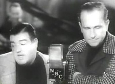 Abbott and Costello performing "Who's on First?"