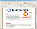 Abiword 2.4.6 and sample text from the Xubuntu CDRom