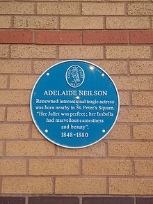 Adeleide Neilson blue plaque.jpg