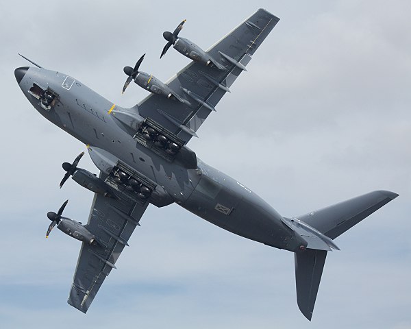 An A400M viewed from below