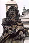 Prophet Jesaja an der Freitreppe zur Kirche, Skulptur von Aleijadinho