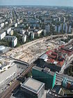 Baustelle des Alexa in der Alexanderstraße, 2005