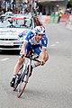 English: Alexandr Pliuschin during the 3rd stage of the Tour de Romandie 2010. Français : Alexandr Pliuschin pendant la 3e étape du Tour de Romandie 2010.