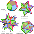 File:All the regular dodecahedra.svg