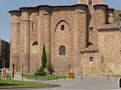 Testa gotica della chiesa del monastero di Santa María la Real.