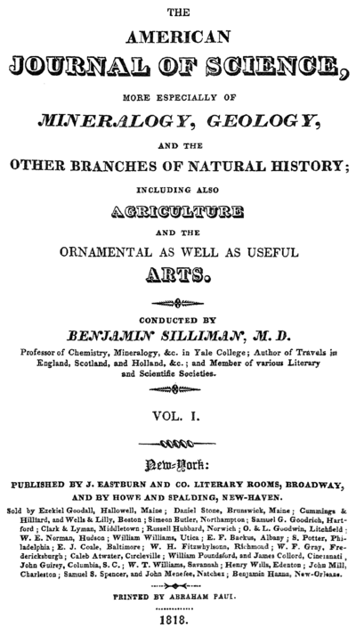 American Journal of Science 1 Title page.png