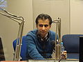 Amir Zamanifar in Radio Farda Studio