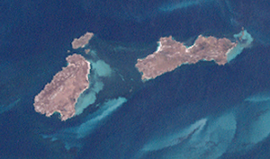 Anderson Islands satellite image