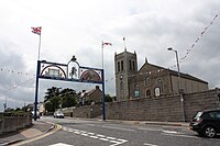 Annalong Presbyterian Church and Orange Arch, July 2010