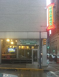 A since-closed Arthur Treacher's co-branded with a Nathan's Famous in Downtown Pittsburgh ArthurTreachers.jpg