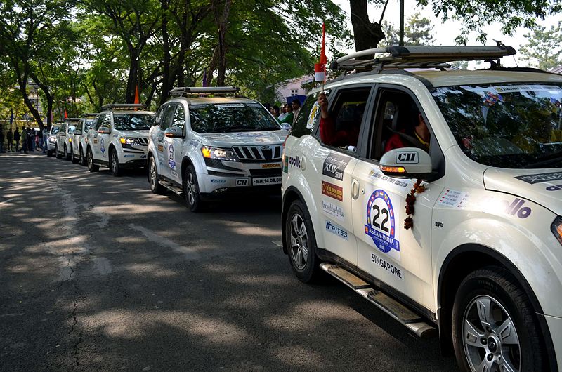 File:Asean India Car Rally While Reached Numaligarh.jpg