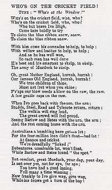 The full version of the song from the Melbourne Punch, the fourth verse of which is pasted onto the urn Ashes song.jpg