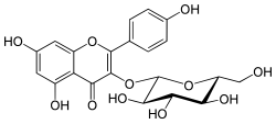 Crystal structure Structural formula of kaempferol3-glucoside