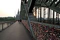 Liebesschlösser auf der Hohenzollernbrücke (2015)