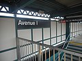 Third shot of the Avenue J and McDonald exit with the full station name.