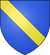 D'azur, à la bande d'or.svg