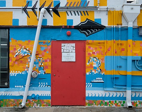 Colorful backstreet side door, Edmond, Oklahoma.jpg