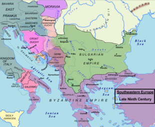 The march in 850. Balkans850.png