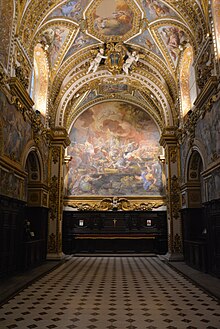 The frescos on the sacristy of San Paolo Maggiore [it] by Francesco Solimena, created in 1690 while Amodei prepared music for the Feast of Saint Gaetano.