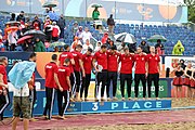 Deutsch: Beachhandball Europameisterschaften 2019 (Beach handball Euro); Tag 6: 7. Juli 2019 – Siegerehrungen English: Beach handball Euro; Day 6: 7 July 2019 – Medal ceremony