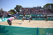 Deutsch: Beachvolleyball bei den Olympischen Jugendspielen 2018; Tag 11, 17. Oktober 2018; Jungen, Spiel um Platz 3 – Argentinien-Ungarn 2:0 (21–15/21–15) English: Beach volleyball at the 2018 Summer Youth Olympics at 17 October 2018 – Bronze Medal Match – Argentina-Hungary 2:0 (21–15/21–15)