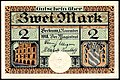 * Nomination 2 Mark "Notgeld" banknote (1918), obverse, of Beckum, Germany. --Palauenc05 08:50, 12 February 2023 (UTC) * Promotion  Support Good quality. --Poco a poco 10:17, 12 February 2023 (UTC)