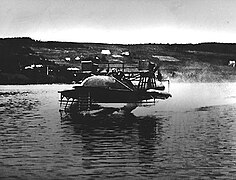 Le Bell HD-4 de Casey Baldwin, à Baddeck (Nouvelle-Écosse) en 1919