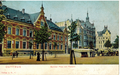 Berliner Platz mit Postamt ca. 1900