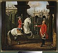 Bernardo Bellotto - Colonel Königsfels teaching Prince Józef Poniatowski how to ride - MP 4283 MNW - National Museum in Warsaw.jpg