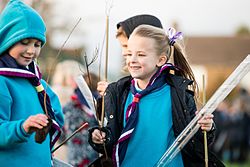 Beaver Scouts taking part in a conservation project in 2016 showing their uniform blue jumpers and neckers Better Prepared - Beaver Scout.jpg