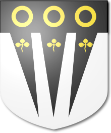 Escutcheon of the Young baronets of Bailieborough Castle Blazon of Young Baronets of Bailieborough Castle (1821).svg