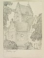 Blekinge, Sölvesborg, Sankt Nicolai kyrka. Teckning av Ferdinand Boberg - Nordiska museet - NMA.0089523.jpg