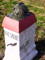 One of the markers along the road from Bar-le-Duc to Verdun.