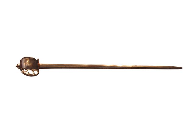 Broadsword of the 2nd Horse Grenadier Guard, circa 1750. On display at the Musée de l'Armée, Paris.