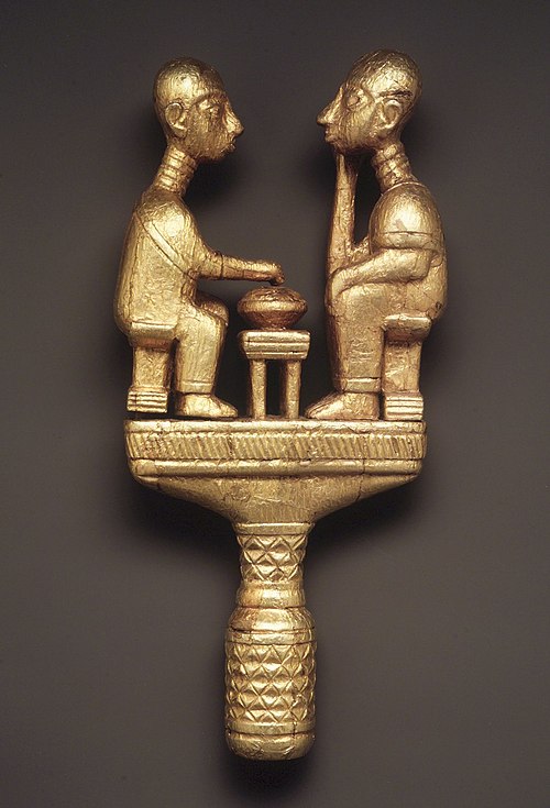 Akan metalwork from the Brooklyn Museum, New York City, United States.