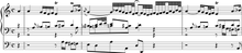 In the organ chorale prelude BWV 614, there are chromatic fourths in the three accompanying voices Bwv614-preview.png