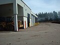 Biosolids composting facility - receiving and mixing bays and 5 reactor chambers