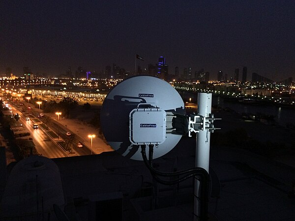 A 1 Gbit/s point-to-point millimeter-wave link installed in the UAE