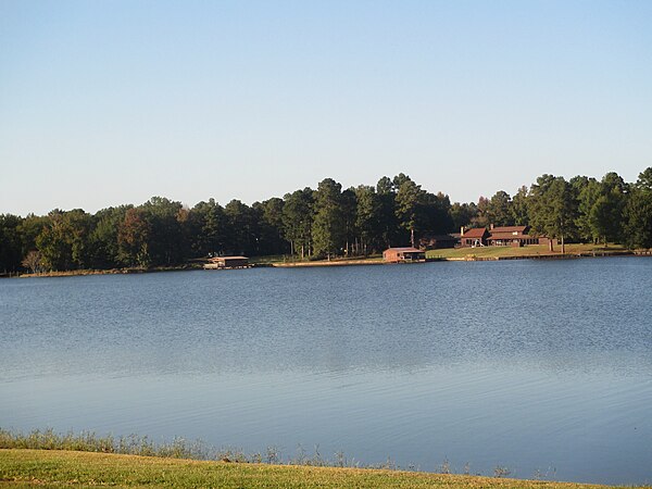 A portion of Caney Lake east of Jonesboro