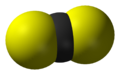 Molécula do disulfuro de carbono