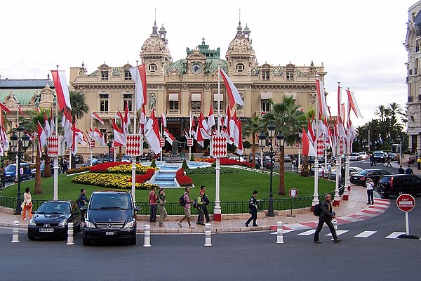View of the casino - the official start place of the Monte Carlo Rally