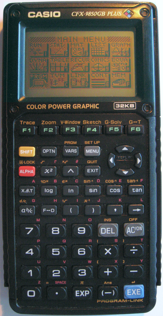 <span class="mw-page-title-main">Casio 9850 series</span> Series of graphing calculators by Casio