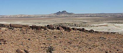 View of the Dara Mountains from the Truřov Desert.