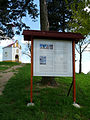 Čeština: Informační tabule u kaple Čtrnácti svatých pomocníků u České Belé, okres Havlíčkův Brod, kraj Vysočina. English: Information board at the Chapel of the Fourteen Holy Helpers near Česká Belá, Havlíčkův Brod District, Vysočina Region, Czech Republic.