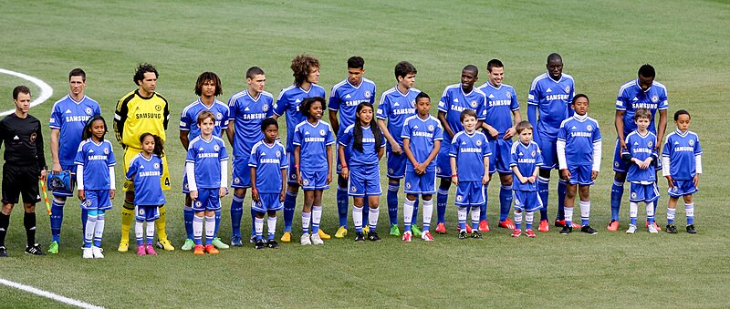 File:Chelsea starting lineup vs Chelsea, May 2013 Yankee Stadium.jpg