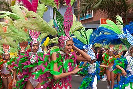 Children carnival parade in Spain