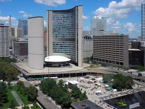 Toronto City Hall, the seat of government