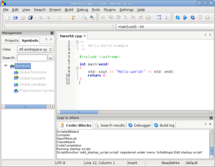 Code::Blocks IDE screenshot