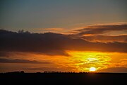 Sunset at Combe Gibbet