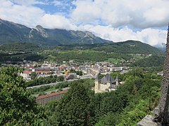 Vue sur Albertville depuis Conflans.